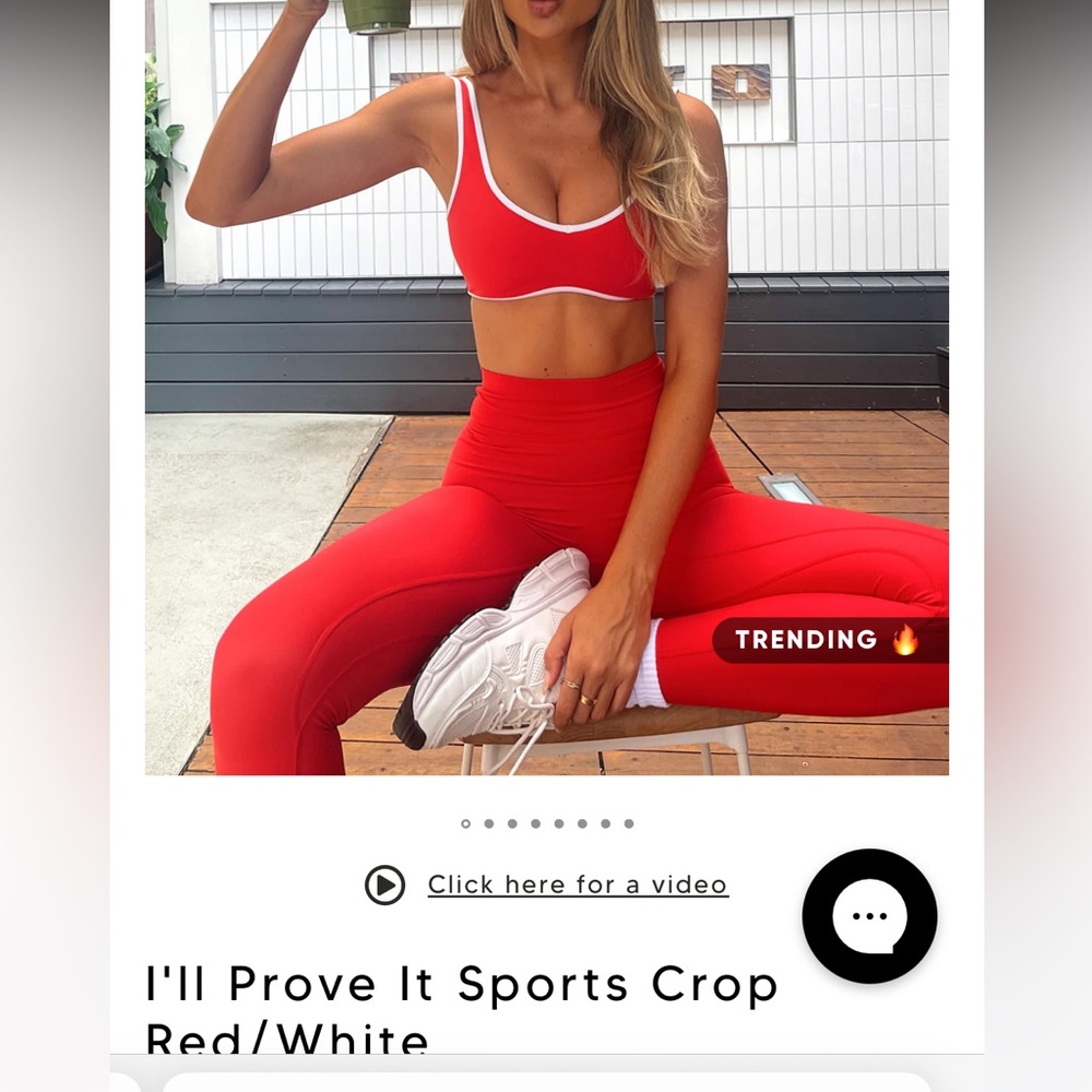 White fox I’ll prove it sports bra